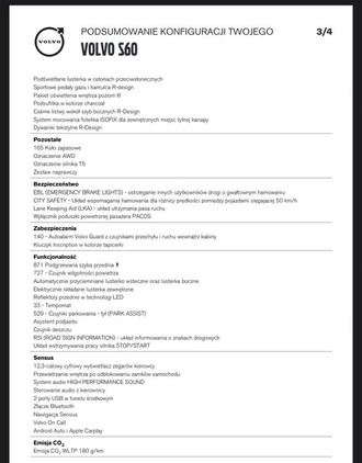 Volvo S60 cena 145000 przebieg: 77000, rok produkcji 2019 z Warszawa małe 277